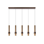 MARGARY - Suspension - LED Var. - 5x4,2W 2700K - Café