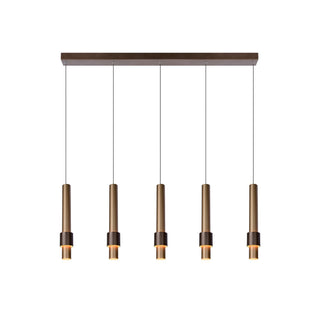 MARGARY - Suspension - LED Var. - 5x4,2W 2700K - Café