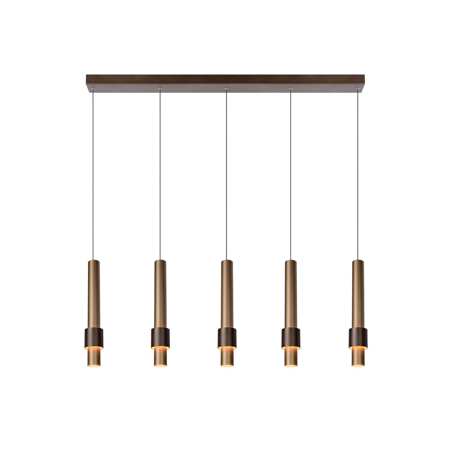 MARGARY - Suspension - LED Var. - 5x4,2W 2700K - Café