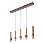 MARGARY - Suspension - LED Var. - 5x4,2W 2700K - Café