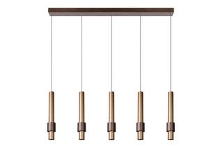 MARGARY - Suspension - LED Var. - 5x4,2W 2700K - Café