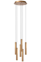 GRIFFITH - Pendant light - Ø 38 cm - LED Dimmable - CCT - 6x6W 2700K/4000K - Suitable for voids and high ceilings - Bronze