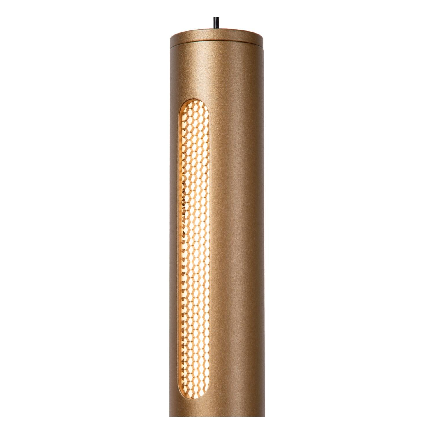 GRIFFITH - Pendant light - Ø 38 cm - LED Dimmable - CCT - 6x6W 2700K/4000K - Suitable for voids and high ceilings - Bronze