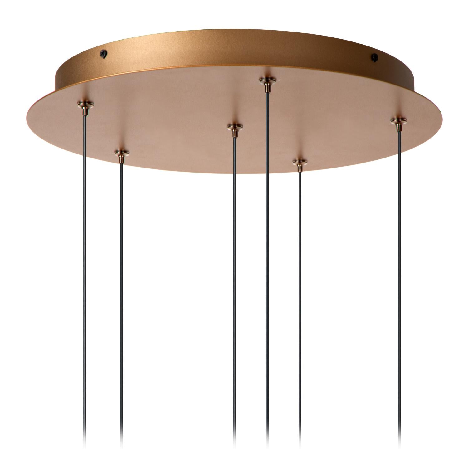 GRIFFITH - Pendant light - Ø 38 cm - LED Dimmable - CCT - 6x6W 2700K/4000K - Suitable for voids and high ceilings - Bronze