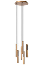 GRIFFITH - Pendant light - Ø 38 cm - LED Dimmable - CCT - 6x6W 2700K/4000K - Suitable for voids and high ceilings - Bronze