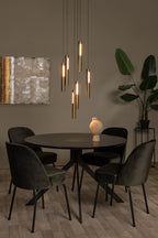GRIFFITH - Pendant light - Ø 38 cm - LED Dimmable - CCT - 6x6W 2700K/4000K - Suitable for voids and high ceilings - Bronze