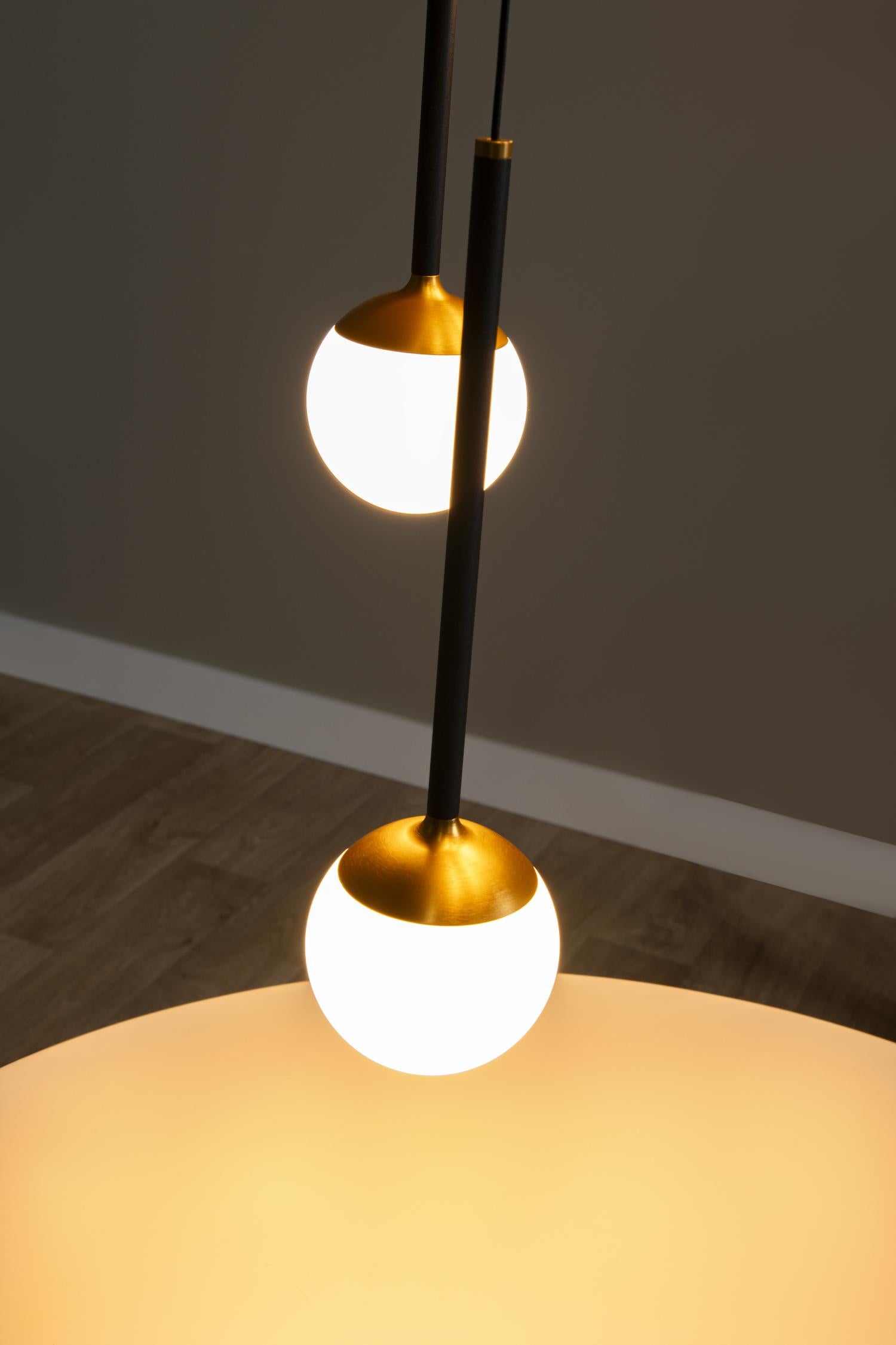 CALINA - Suspension - Ø 42 cm - LED Dimmable - 5x8,2W 2700K - Noir