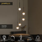 CALINA - Suspension - Ø 42 cm - LED Dimmable - 5x8,2W 2700K - Noir
