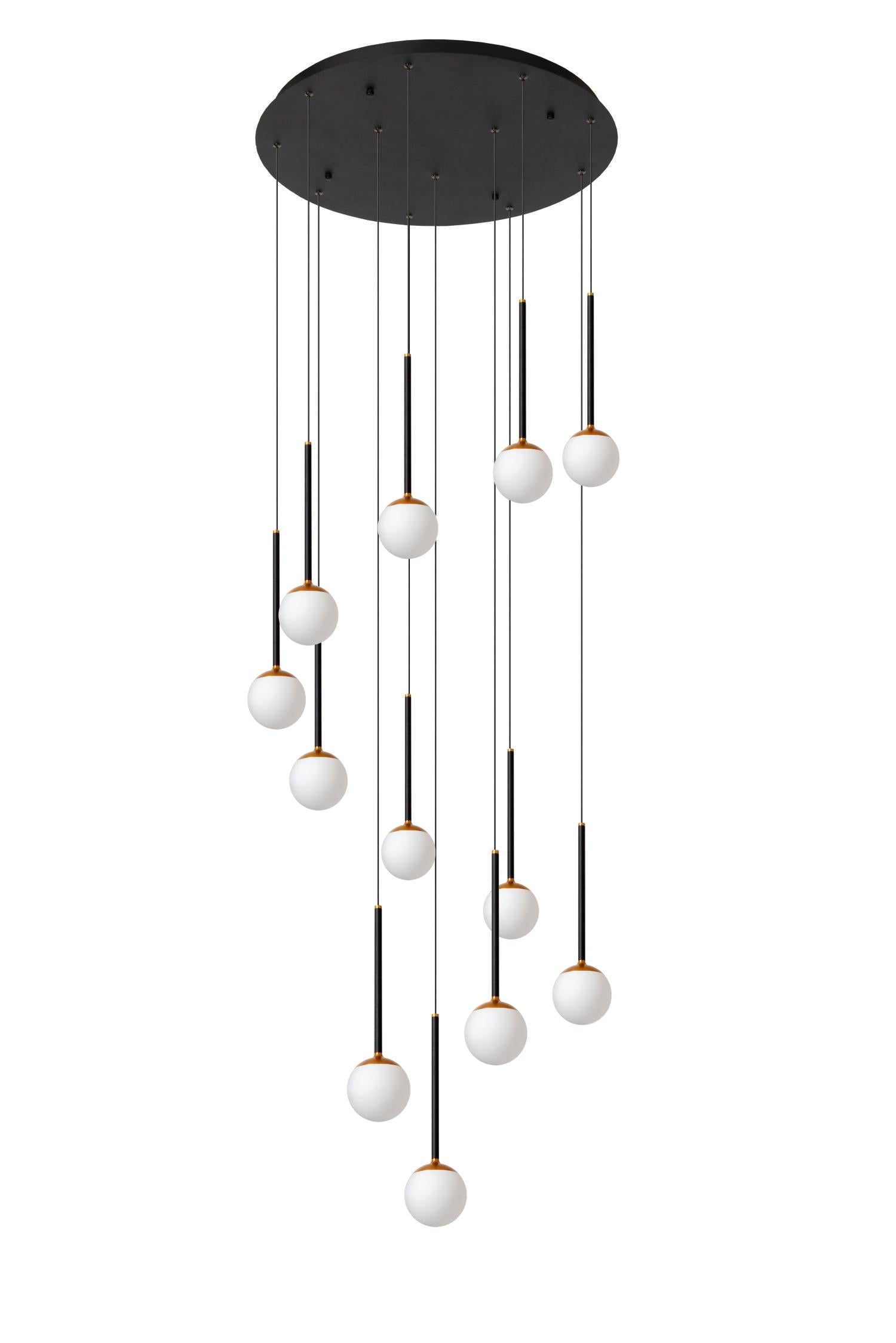 CALINA - Suspension - Ø 69,9 cm - LED Dimmable - 12x7,7W 2700K - Noir