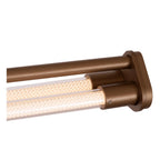 JANDERIN - Hanglamp - LED Dimb. - CCT - 2x16,5W 2200K/3300K - Handbewegingssensor - Champagne kleur | Vibes