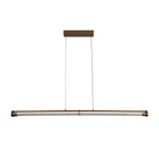 JANDERIN - Hanglamp - LED Dimb. - CCT - 2x16,5W 2200K/3300K - Handbewegingssensor - Champagne kleur | Vibes