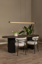 JANDERIN - Hanglamp - LED Dimb. - CCT - 2x16,5W 2200K/3300K - Handbewegingssensor - Champagne kleur | Vibes