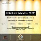 JANDERIN - Hanglamp - LED Dimb. - CCT - 2x16,5W 2200K/3300K - Handbewegingssensor - Champagne kleur | Vibes