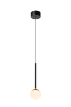CALINA - Pendant light - Ø 9,9 cm - LED Dimmable - CCT - 1x7W 2200K/3300K - With replaceable LED module - Black