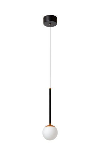 CALINA - Pendant light - Ø 9,9 cm - LED Dimmable - CCT - 1x7W 2200K/3300K - With replaceable LED module - Black