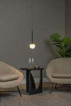 CALINA - Pendant light - Ø 9,9 cm - LED Dimmable - CCT - 1x7W 2200K/3300K - With replaceable LED module - Black