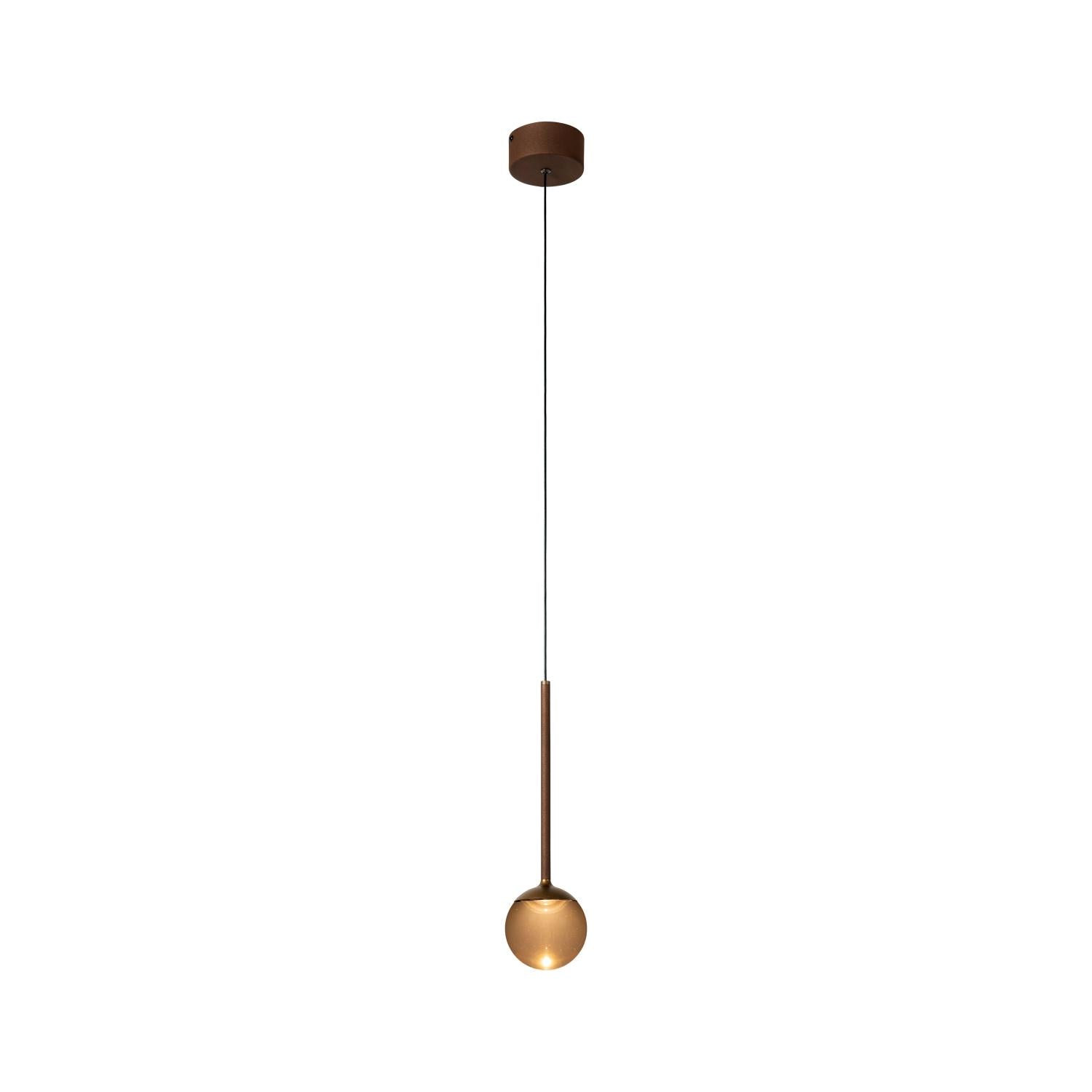 CALINA - Suspension - Ø 9,9 cm - LED Dimmable - CCT - 1x7W 2200K/3300K - Avec module LED remplaçable - Café