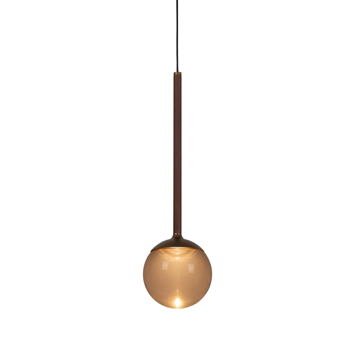 CALINA - Suspension - Ø 9,9 cm - LED Dimmable - CCT - 1x7W 2200K/3300K - Avec module LED remplaçable - Café