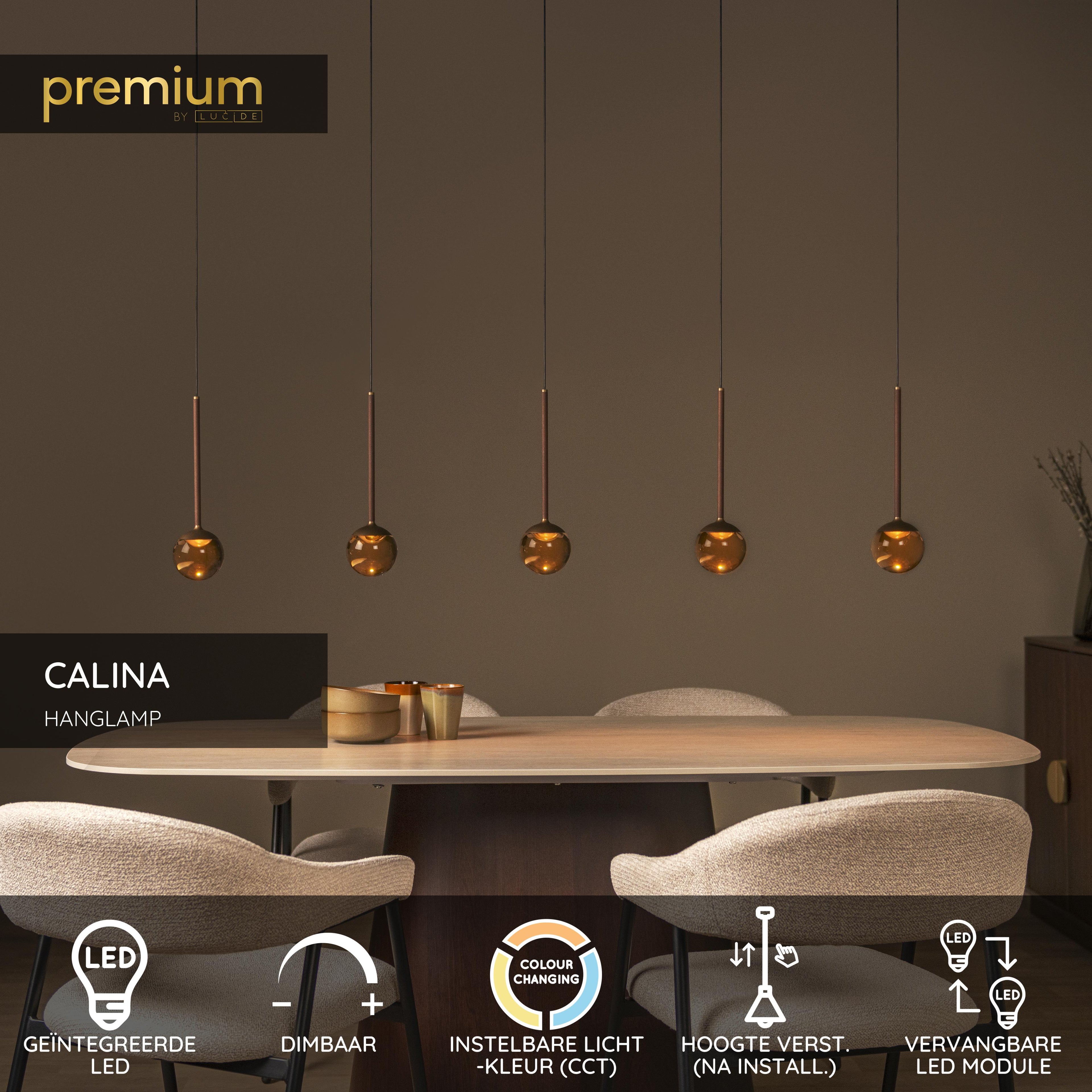 CALINA Suspension-Café-LED Dimm.-8,2W-2200K/3300K