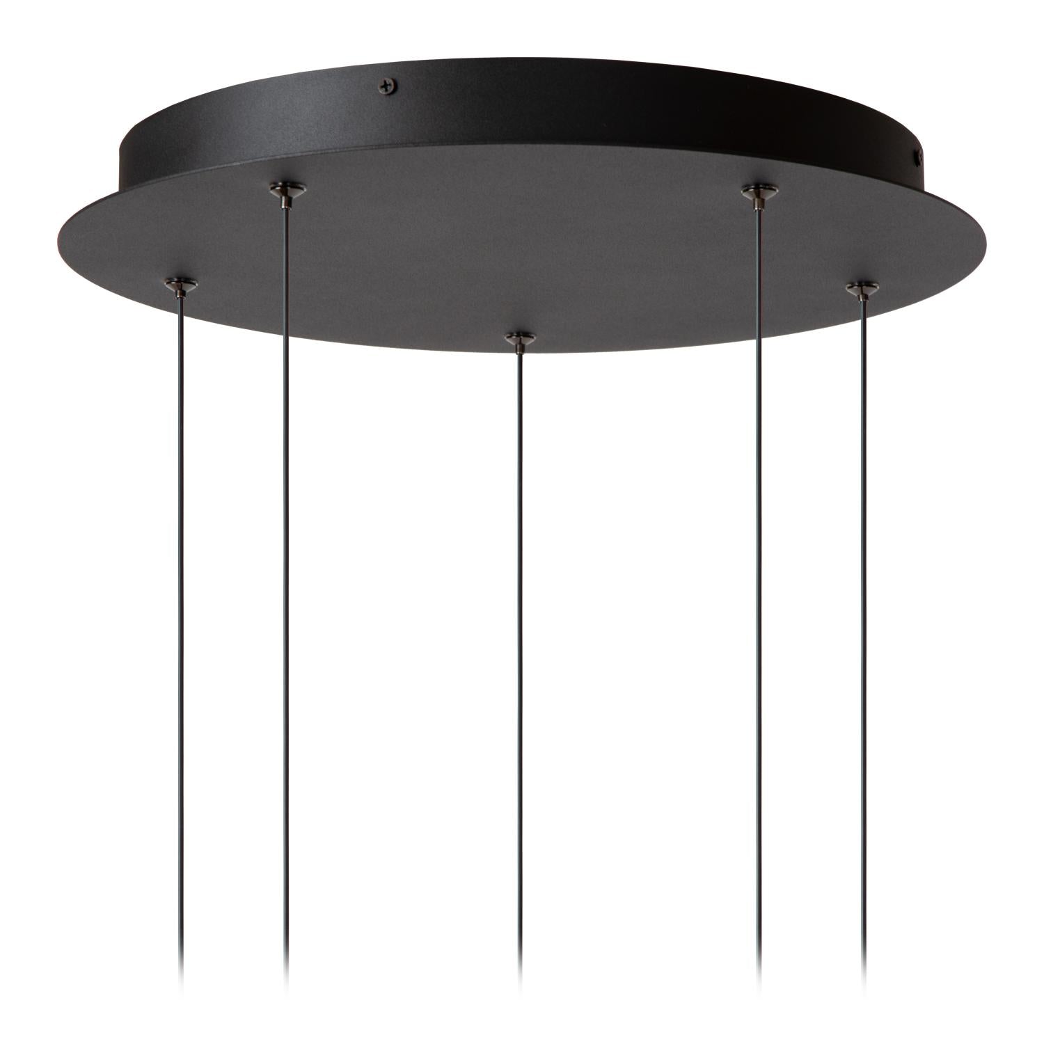 CALINA - Suspension - Ø 41,9 cm - LED Dimmable - CCT - 5x7,4W 2200K/3300K - Avec module LED remplaçable - Noir