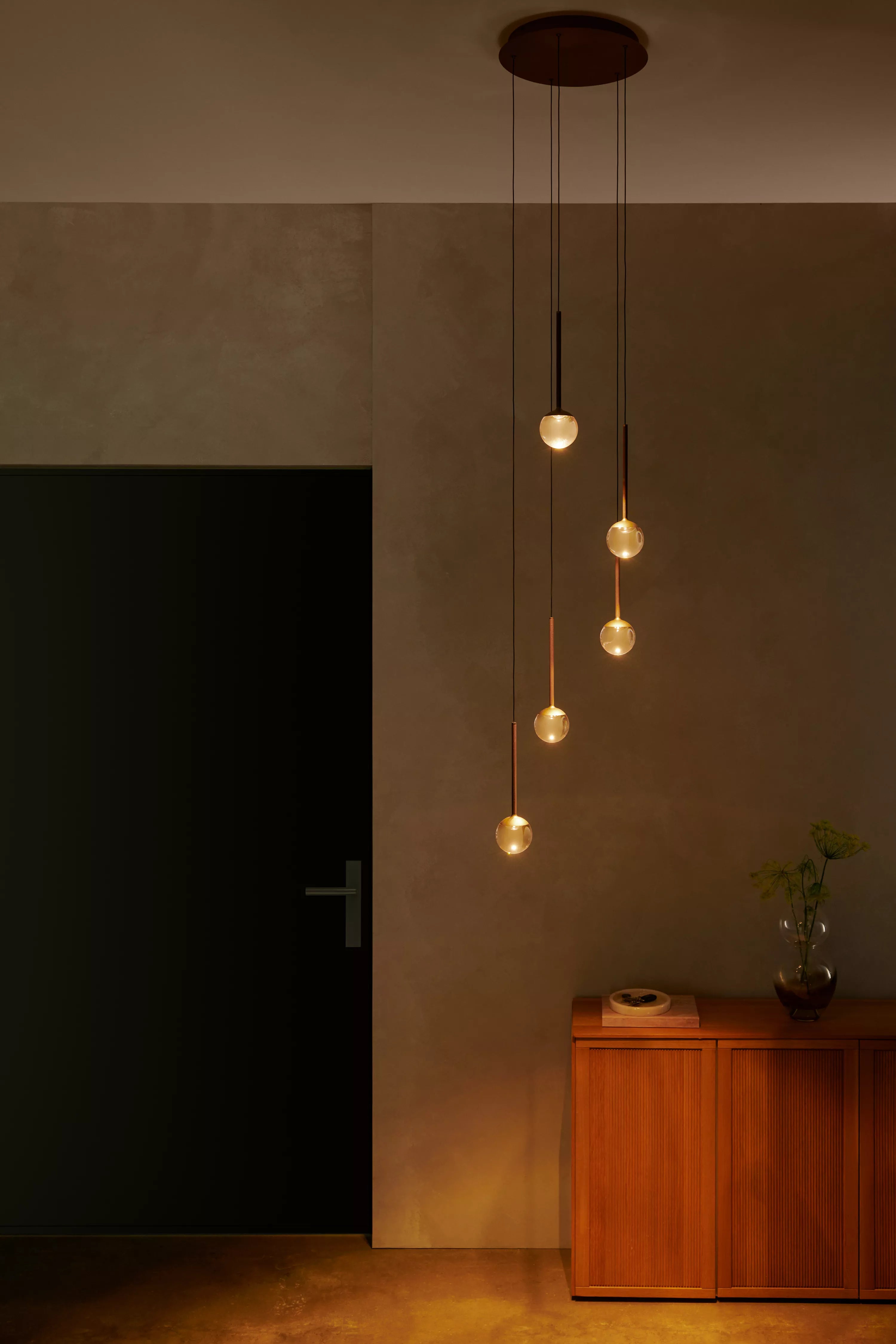 CALINA Suspension-Ambre-Ø41,9-LED Dimm.-8,4W