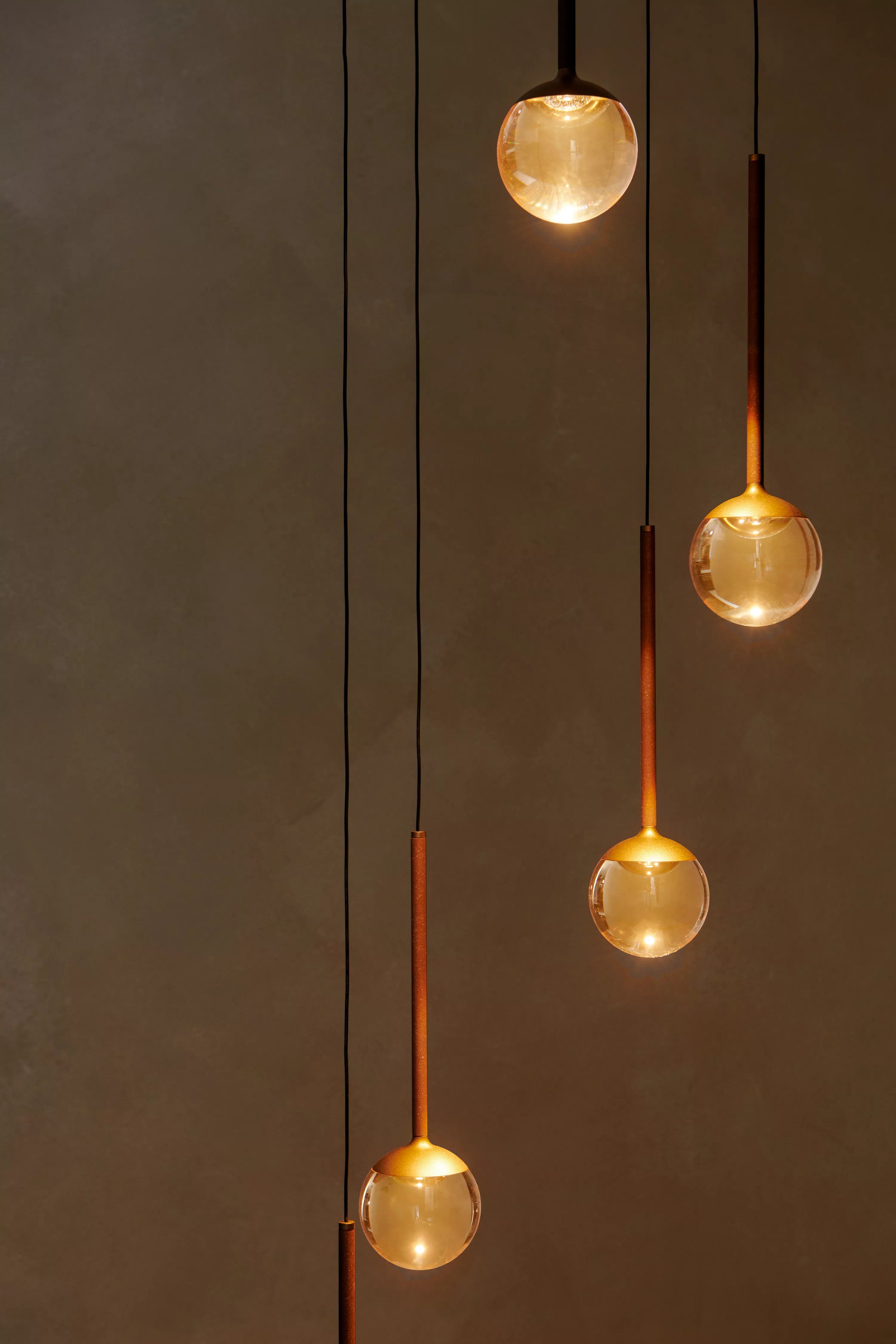 CALINA Suspension-Ambre-Ø41,9-LED Dimm.-8,4W