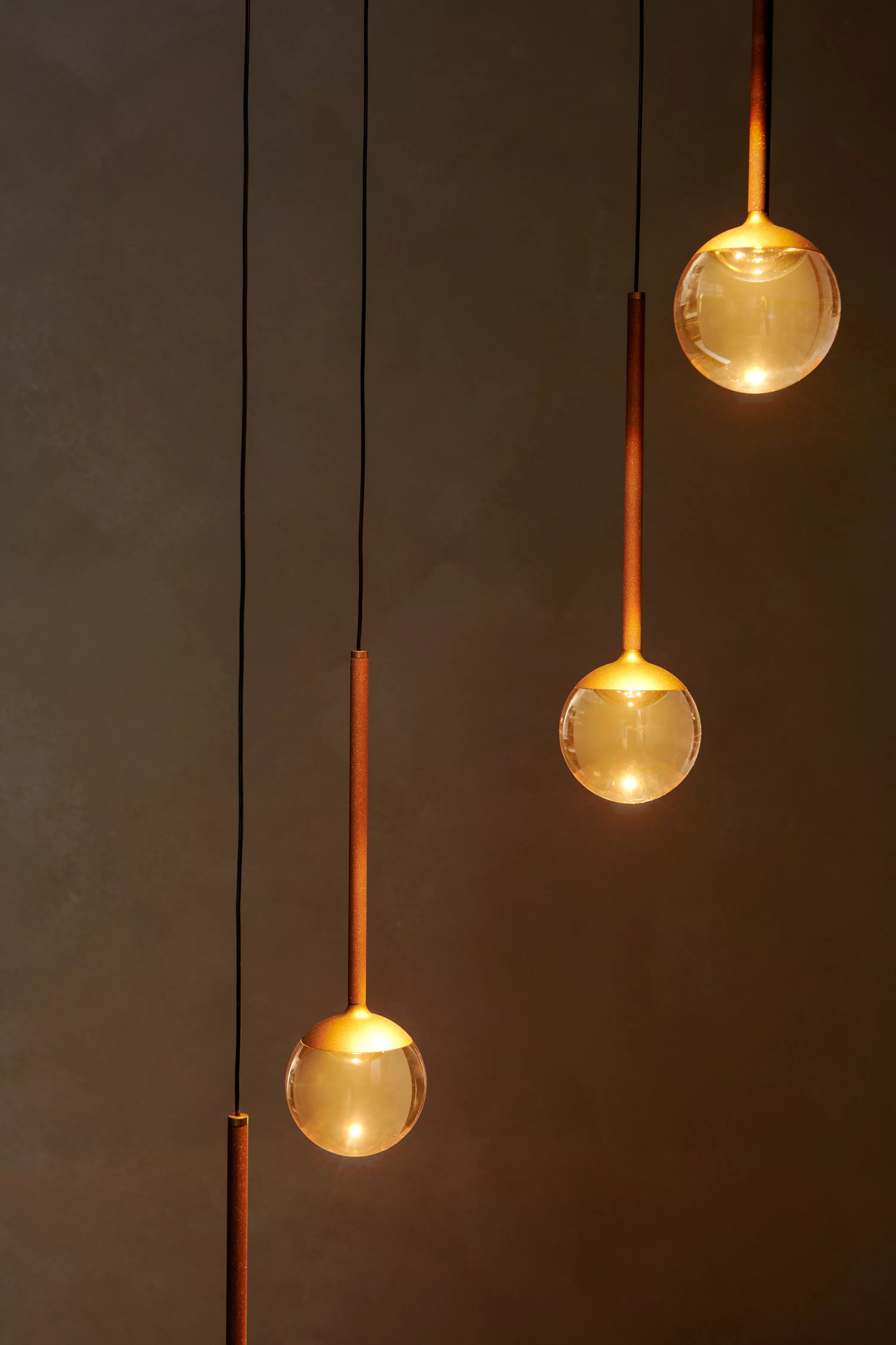 CALINA Suspension-Ambre-Ø41,9-LED Dimm.-8,4W