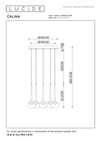 CALINA Pendant lamp-Amber-Ø41.9-LED Dimm.-8.4W