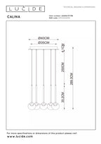 CALINA Suspension-Ambre-Ø41,9-LED Dimm.-8,4W