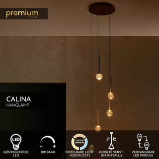 CALINA Suspension-Ambre-Ø41,9-LED Dimm.-8,4W