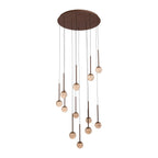 CALINA - Suspension - Ø 69,9 cm - LED Dimmable - CCT - 12x7W 2200K/3300K - Avec module LED remplaçable - Café