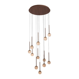 CALINA - Suspension - Ø 69,9 cm - LED Dimmable - CCT - 12x7W 2200K/3300K - Avec module LED remplaçable - Café
