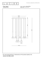 CALINA - Suspension - Ø 69,9 cm - LED Dimmable - CCT - 12x7W 2200K/3300K - Avec module LED remplaçable - Café