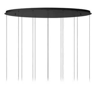 CALINA - Hanglamp - LED Dimb. - CCT - 12x7W 2200K/3300K - Met vervangbare LED-module - Zwart
