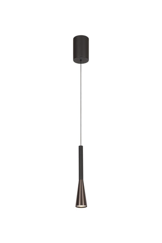 JOAKIM - Pendant light - Ø 7,7 cm - LED Dimmable - CCT - 1x7W 2700K/4000K - With replaceable LED module - Coffee