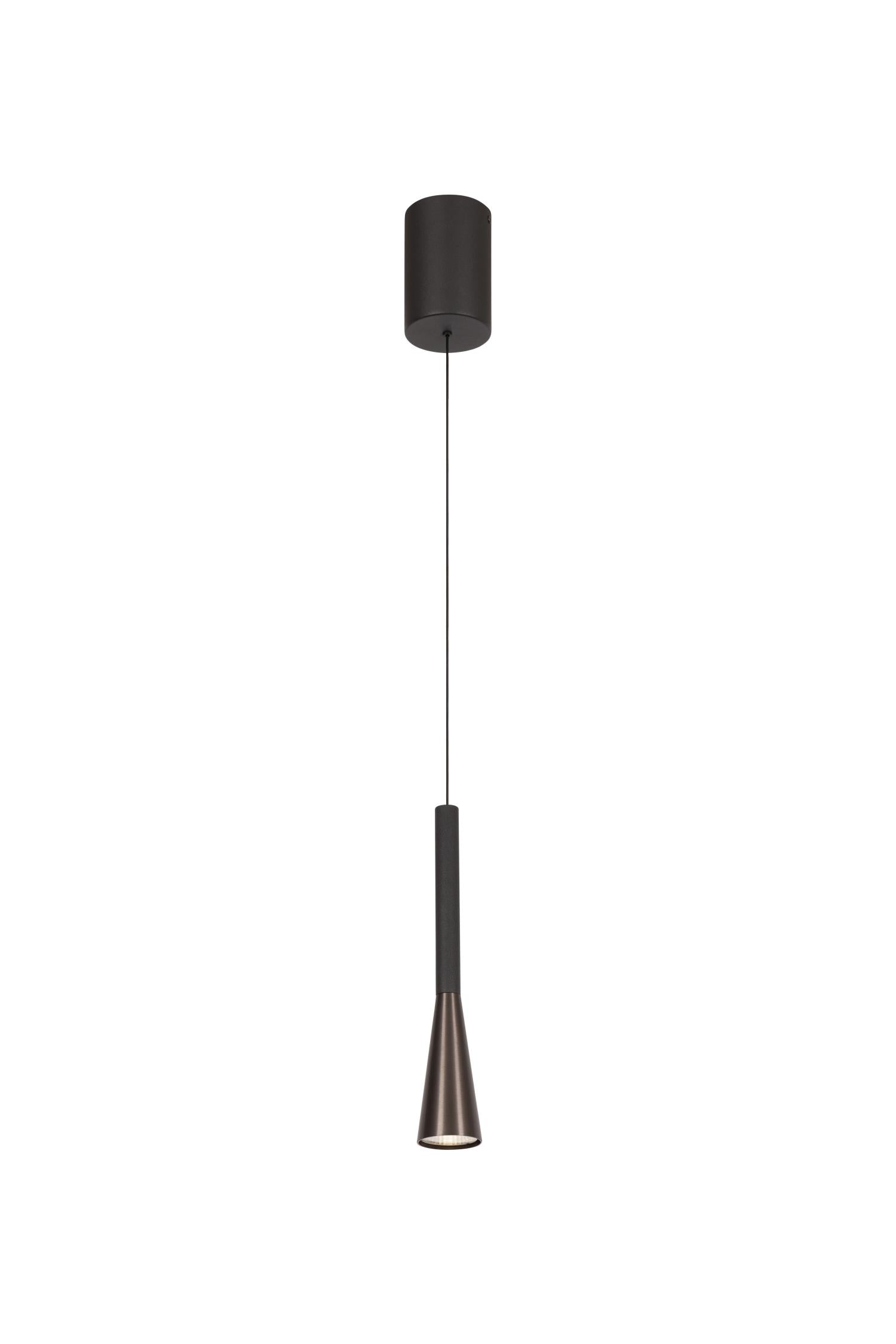 JOAKIM - Pendant light - Ø 7,7 cm - LED Dimmable - CCT - 1x7W 2700K/4000K - With replaceable LED module - Coffee