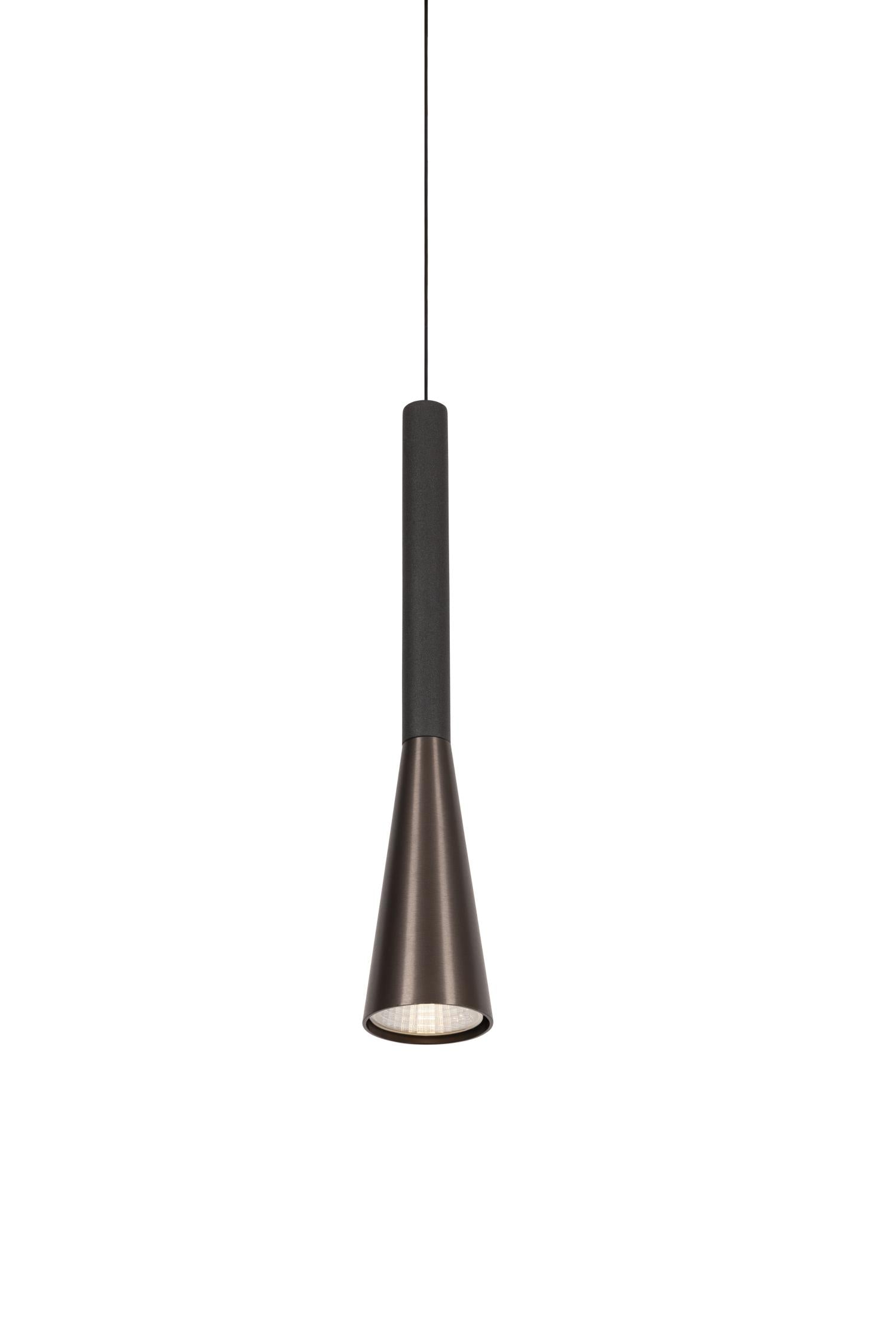 JOAKIM - Pendant light - Ø 7,7 cm - LED Dimmable - CCT - 1x7W 2700K/4000K - With replaceable LED module - Coffee