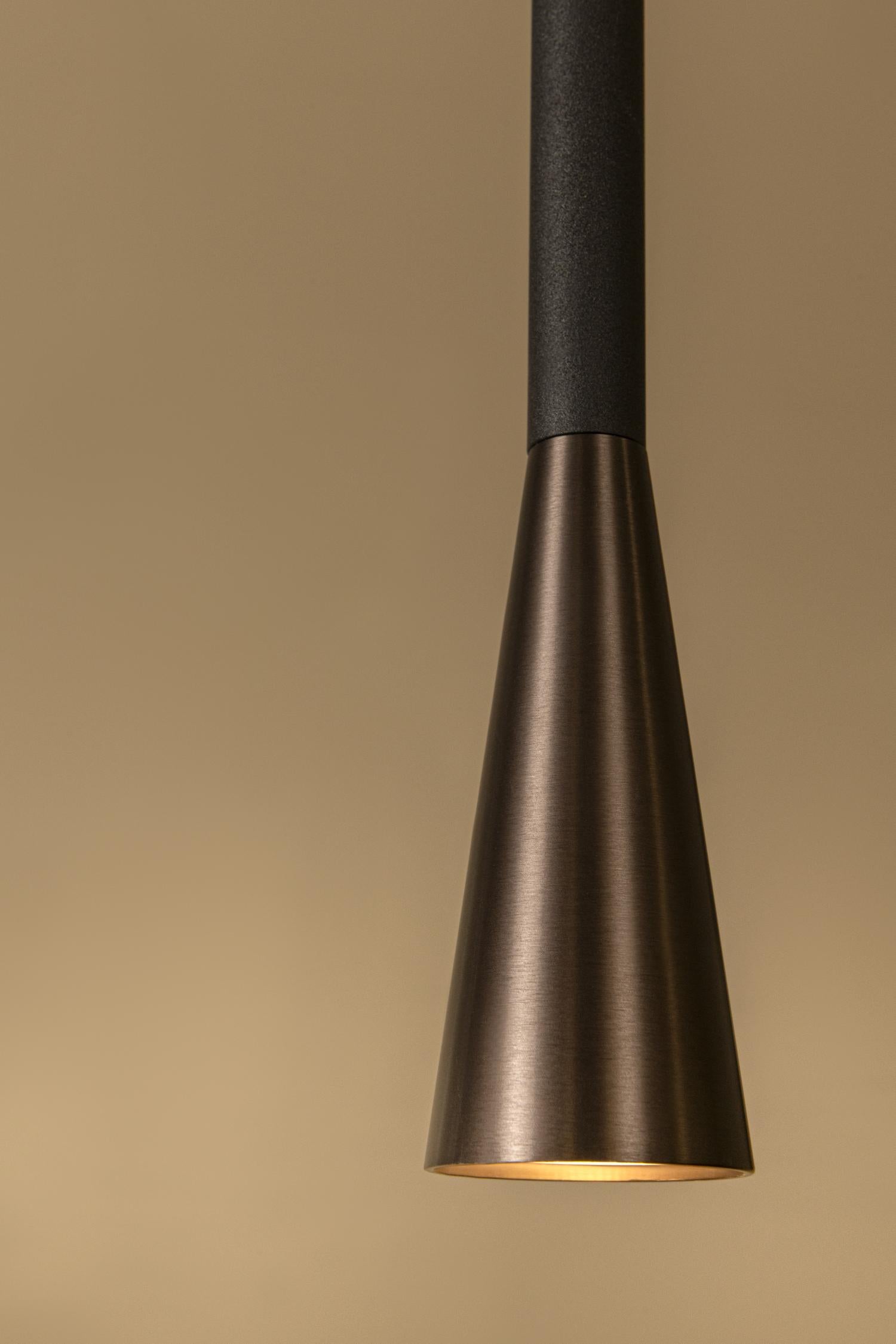 JOAKIM - Pendant light - Ø 7,7 cm - LED Dimmable - CCT - 1x7W 2700K/4000K - With replaceable LED module - Coffee
