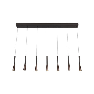 JOAKIM - Pendant light - LED Dimmable - CCT - 7x6,2W 2700K/4000K - With replaceable LED module - Coffee