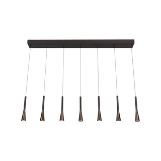 JOAKIM - Pendant light - LED Dimmable - CCT - 7x6,2W 2700K/4000K - With replaceable LED module - Coffee