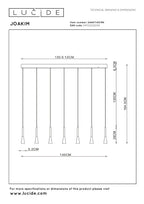 JOAKIM - Pendant light - LED Dimmable - CCT - 7x6,2W 2700K/4000K - With replaceable LED module - Coffee