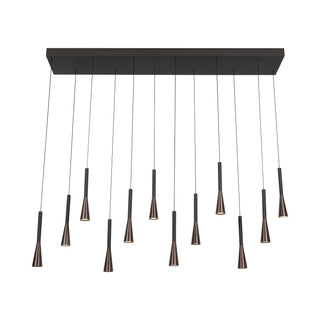 JOAKIM - Pendant light - LED Dimmable - CCT - 12x7W 2700K/4000K - With replaceable LED module - Coffee