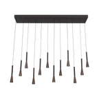 JOAKIM - Pendant light - LED Dimmable - CCT - 12x7W 2700K/4000K - With replaceable LED module - Coffee