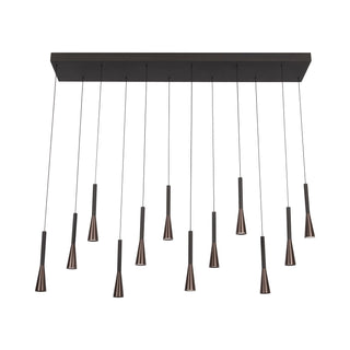 JOAKIM - Pendant light - LED Dimmable - CCT - 12x7W 2700K/4000K - With replaceable LED module - Coffee