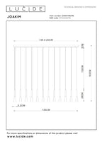 JOAKIM - Pendant light - LED Dimmable - CCT - 12x7W 2700K/4000K - With replaceable LED module - Coffee
