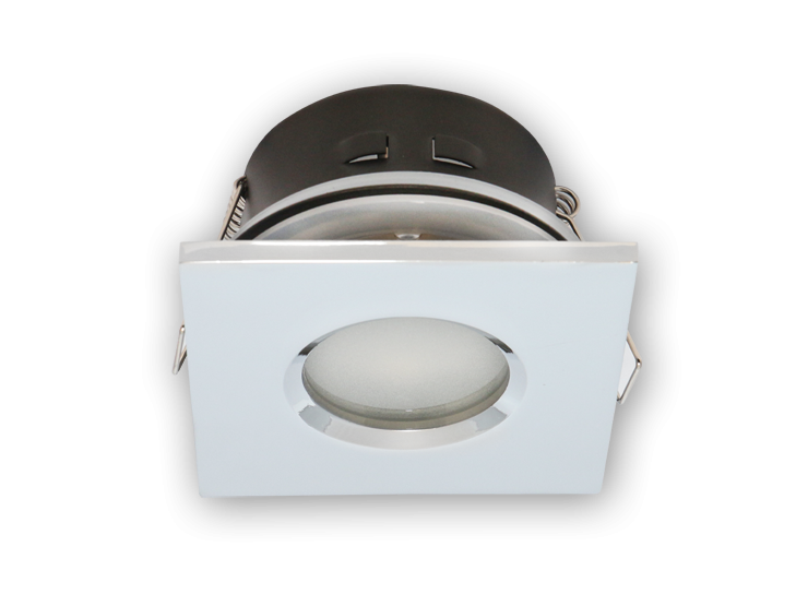 Spot encastrable LED line PRIME carré chromé IP65