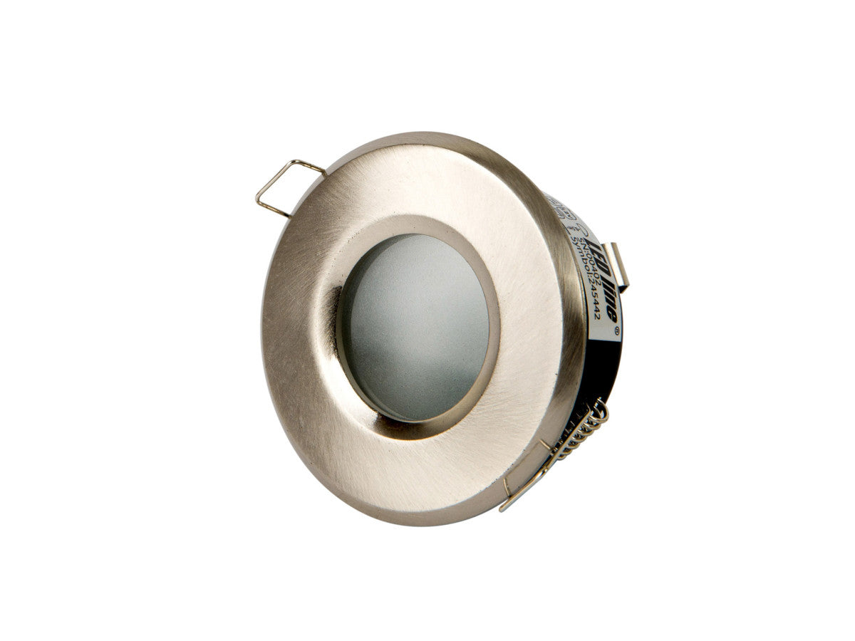 Recessed spotlight LED line PRIME round satin nickel cut-out 73 mm IP65