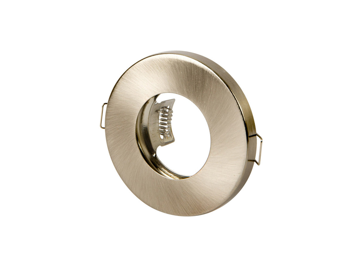 Spot encastrable LED line PRIME rond nickel satiné dimension d'encastrement 70 mm IP65