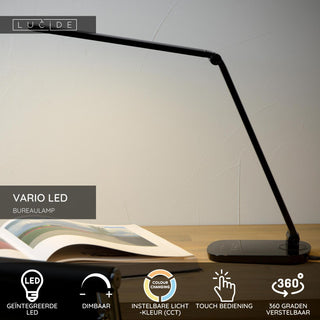 VARIO LED - Bureaulamp - LED Dimb. - CCT - 1x8W 2700K/6500K - Zwart