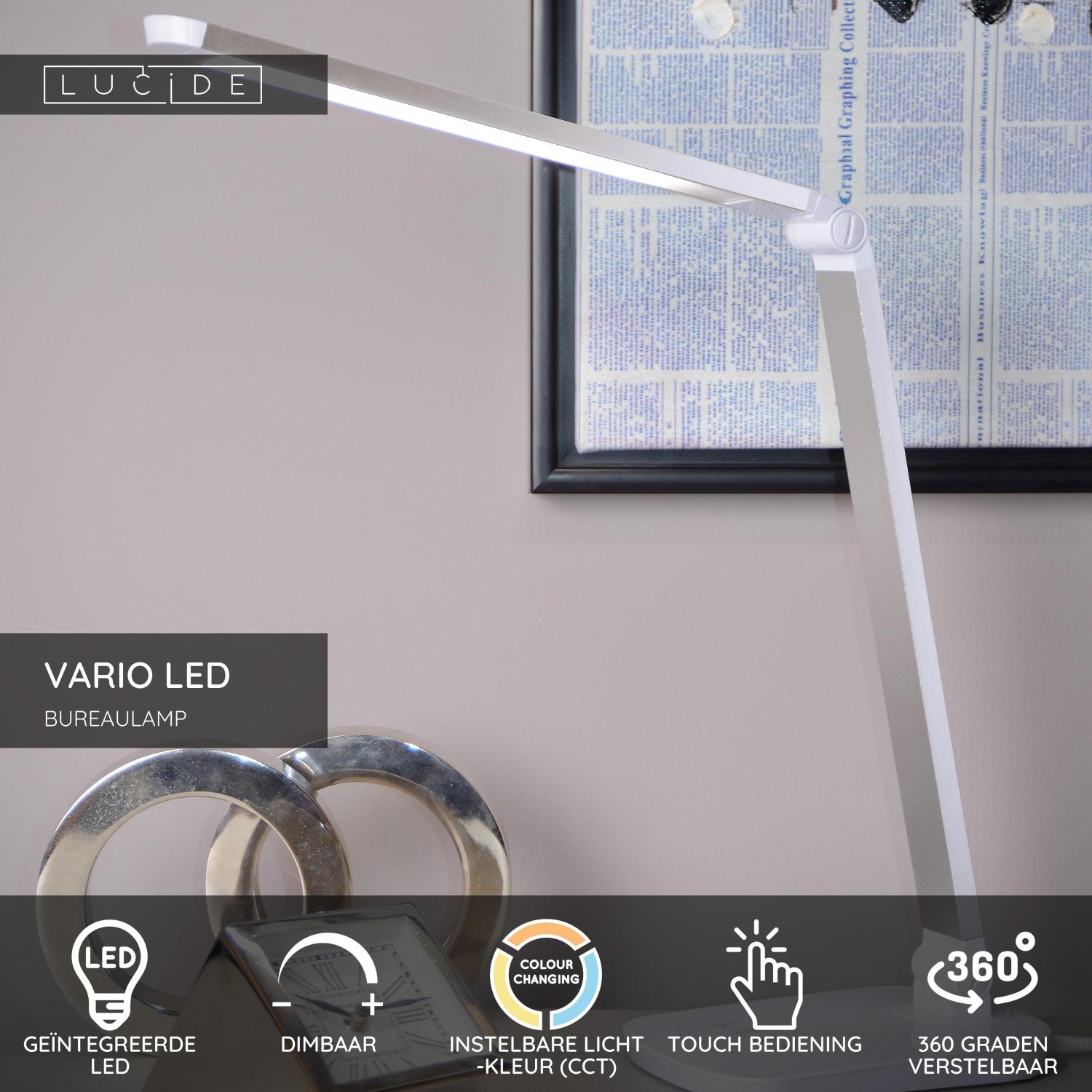 VARIO LED - Lampe de bureau - LED Var. - CCT - 1x8W 2700K/6500K - Blanc
